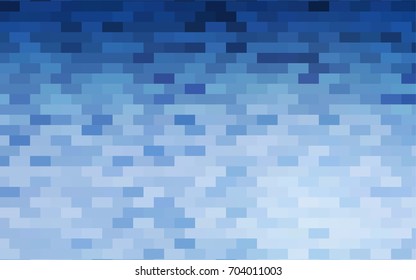 Light BLUE vector modern geometrical background. Abstract template. Geometric pattern in square style with gradient.