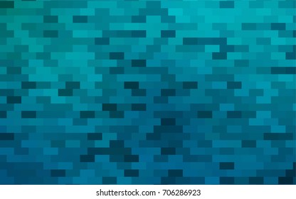 Light BLUE vector modern geometrical background. Abstract template. Geometric pattern in square style with gradient.