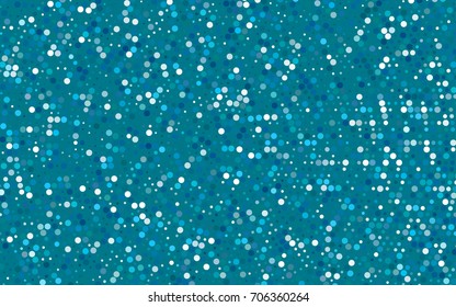 Light BLUE vector modern geometrical circle abstract background. Dotted texture template. Geometric pattern in halftone style with gradient. 