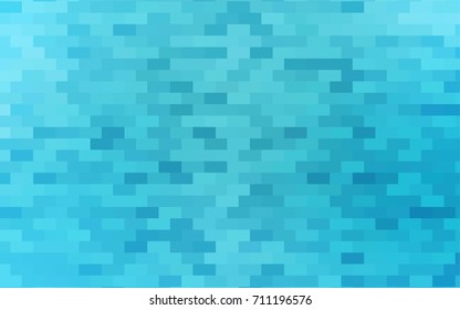 Light BLUE vector modern geometrical background. Abstract template. Geometric pattern in square style with gradient.