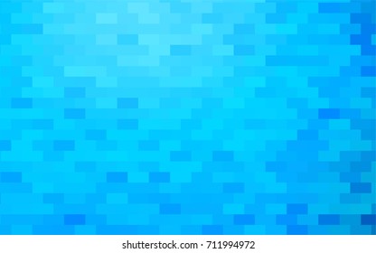 Light BLUE vector modern geometrical background. Abstract template. Geometric pattern in square style with gradient.