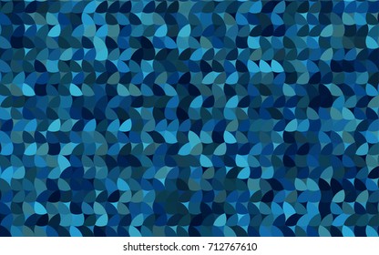 Light BLUE vector modern geometrical circle abstract background. Dotted texture template. Geometric pattern in halftone style with gradient. 
