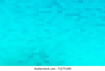 Light BLUE vector modern geometrical background. Abstract template. Geometric pattern in square style with gradient.