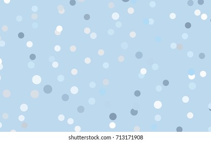 Light BLUE vector modern geometrical circle abstract background. Dotted texture template. Geometric pattern in halftone style with gradient. 