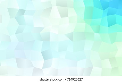 Light BLUE vector modern geometrical background. Abstract template. Geometric pattern in square style with gradient.