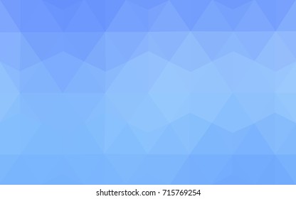 Light BLUE vector modern geometrical abstract background. Texture, new background. Geometric background in Origami style with gradient. 