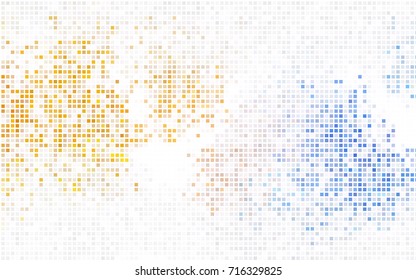 Light BLUE vector modern geometrical background. Abstract template. Geometric pattern in square style with gradient.