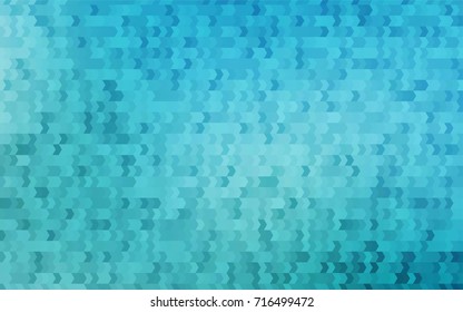 Light BLUE vector modern geometrical background. Abstract template. Geometric pattern in square style with gradient.