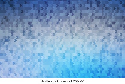 Light BLUE vector modern geometrical background. Abstract template. Geometric pattern in square style with gradient.