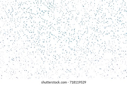 Light BLUE vector modern geometrical circle abstract background. Dotted texture template. Geometric pattern in halftone style with gradient. 