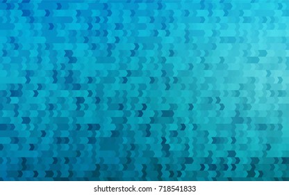 Light BLUE vector modern geometrical background. Abstract template. Geometric pattern in square style with gradient.