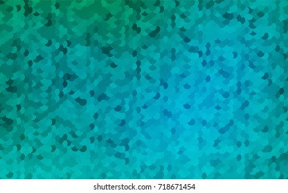 Light BLUE vector modern geometrical circle abstract background. Dotted texture template. Geometric pattern in halftone style with gradient. 