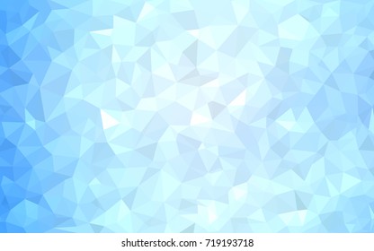 Light BLUE vector modern geometrical abstract background. Texture, new background. Geometric background in Origami style with gradient. 
