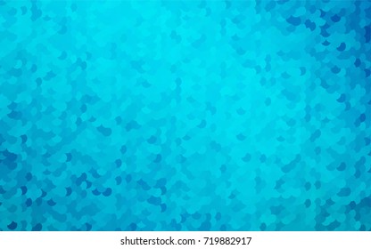 Light BLUE vector modern geometrical circle abstract background. Dotted texture template. Geometric pattern in halftone style with gradient. 
