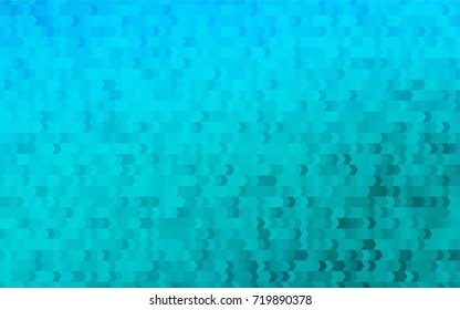 Light BLUE vector modern geometrical background. Abstract template. Geometric pattern in square style with gradient.