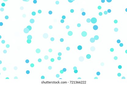 Light BLUE vector modern geometrical circle abstract background. Dotted texture template. Geometric pattern in halftone style with gradient. 