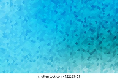 Light BLUE vector modern geometrical circle abstract background. Dotted texture template. Geometric pattern in halftone style with gradient. 