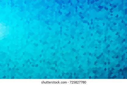 Light BLUE vector modern geometrical circle abstract background. Dotted texture template. Geometric pattern in halftone style with gradient. 