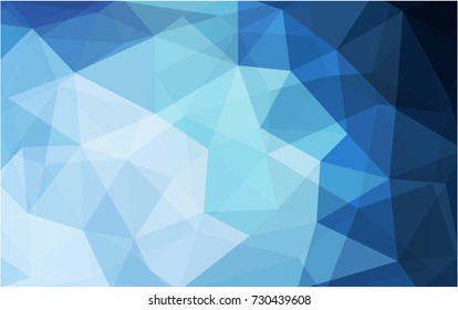 Light BLUE vector modern geometrical abstract background. Texture, new background. Geometric background in Origami style with gradient. 