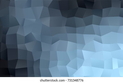 Light BLUE vector modern geometrical background. Abstract template. Geometric pattern in square style with gradient.