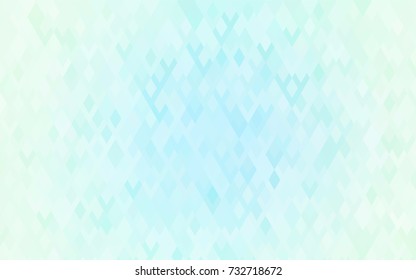 Light BLUE vector modern geometrical background. Abstract template. Geometric pattern in square style with gradient.