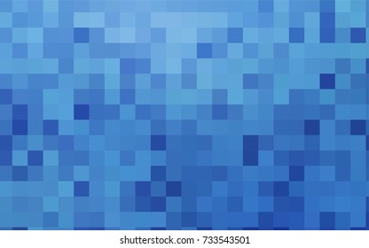Light BLUE vector modern geometrical background. Abstract template. Geometric pattern in square style with gradient.