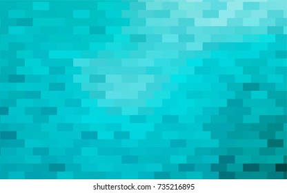 Light BLUE vector modern geometrical background. Abstract template. Geometric pattern in square style with gradient.