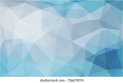 Light BLUE vector modern geometrical abstract background. Texture, new background. Geometric background in Origami style with gradient. 