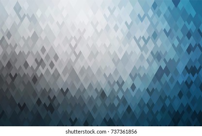 Light BLUE vector modern geometrical background. Abstract template. Geometric pattern in square style with gradient.