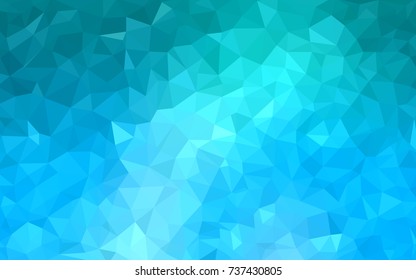 Light BLUE vector modern geometrical abstract background. Texture, new background. Geometric background in Origami style with gradient. 