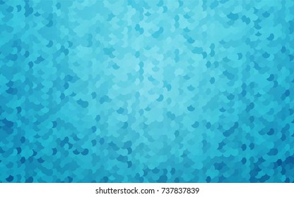 Light BLUE vector modern geometrical circle abstract background. Dotted texture template. Geometric pattern in halftone style with gradient. 