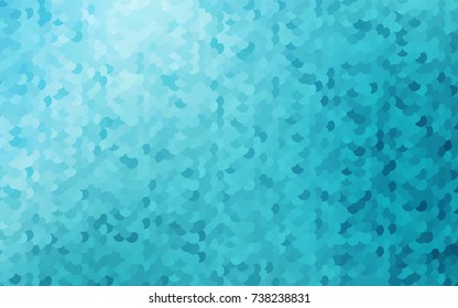Light BLUE vector modern geometrical circle abstract background. Dotted texture template. Geometric pattern in halftone style with gradient. 