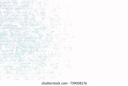 Light BLUE vector modern geometrical circle abstract background. Dotted texture template. Geometric pattern in halftone style with gradient. 