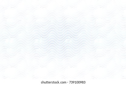 Light BLUE vector modern geometrical circle abstract background. Dotted texture template. Geometric pattern in halftone style with gradient. 