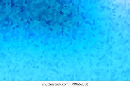 Light BLUE vector modern geometrical circle abstract background. Dotted texture template. Geometric pattern in halftone style with gradient. 