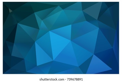 Light BLUE vector modern geometrical abstract background. Texture, new background. Geometric background in Origami style with gradient. 