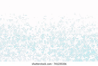 Light BLUE vector modern geometrical circle abstract background. Dotted texture template. Geometric pattern in halftone style with gradient. 