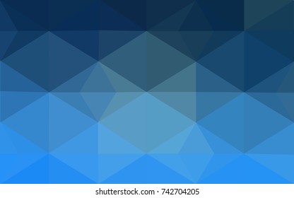 Light BLUE vector modern geometrical abstract background. Texture, new background. Geometric background in Origami style with gradient. 