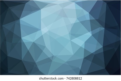 Light BLUE vector modern geometrical abstract background. Texture, new background. Geometric background in Origami style with gradient. 
