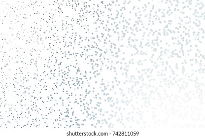 Light BLUE vector modern geometrical circle abstract background. Dotted texture template. Geometric pattern in halftone style with gradient. 
