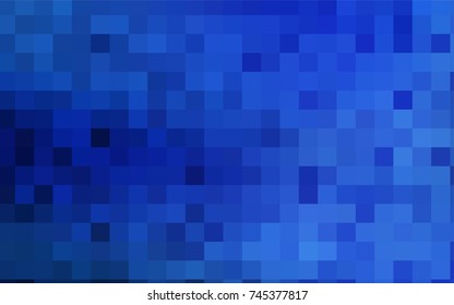 Light BLUE vector modern geometrical background. Abstract template. Geometric pattern in square style with gradient.