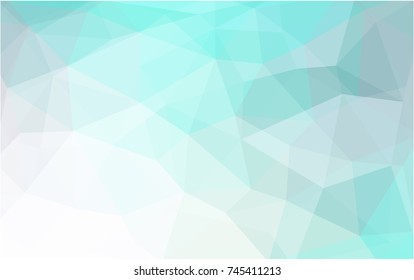 Light BLUE vector modern geometrical abstract background. Texture, new background. Geometric background in Origami style with gradient. 