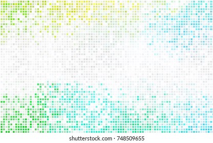 Light BLUE vector modern geometrical background. Abstract template. Geometric pattern in square style with gradient.