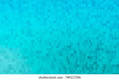 Light BLUE vector modern geometrical background. Abstract template. Geometric pattern in square style with gradient.