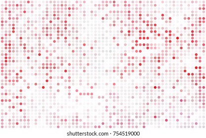 Light BLUE vector modern geometrical circle abstract background. Dotted texture template. Geometric pattern in halftone style with gradient. 