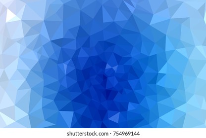 Light BLUE vector modern geometrical abstract background. Texture, new background. Geometric background in Origami style with gradient. 