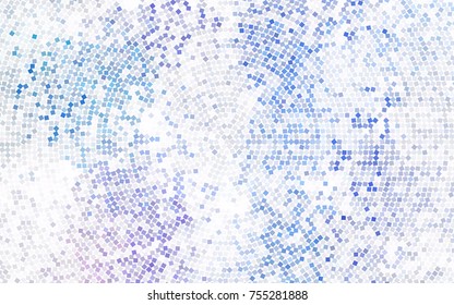 Light BLUE vector modern geometrical background. Abstract template. Geometric pattern in square style with gradient.