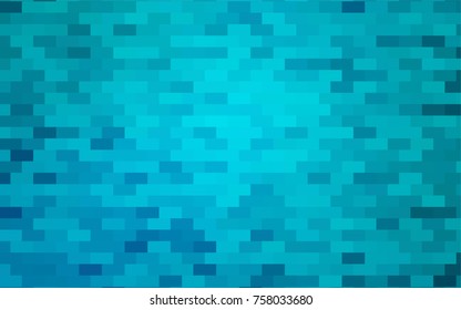 Light BLUE vector modern geometrical background. Abstract template. Geometric pattern in square style with gradient.