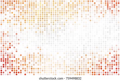 Light BLUE vector modern geometrical circle abstract background. Dotted texture template. Geometric pattern in halftone style with gradient. 