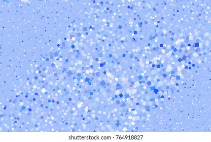 Light BLUE vector modern geometrical background. Abstract template. Geometric pattern in square style with gradient.